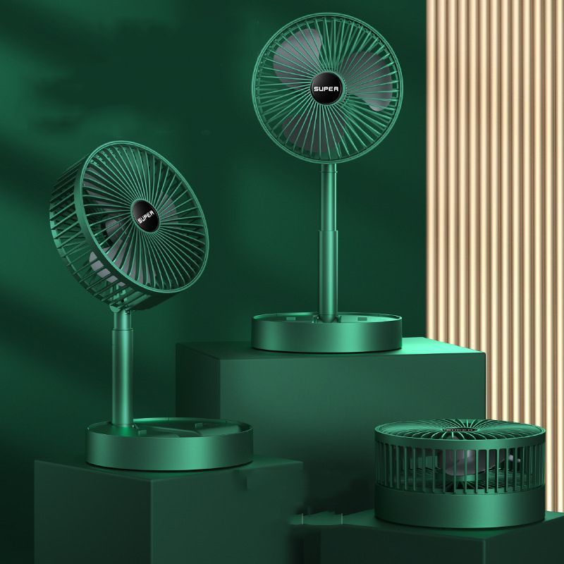 Portable USB Charging Folding Fan Retractable Mini Desktop Desk Fan