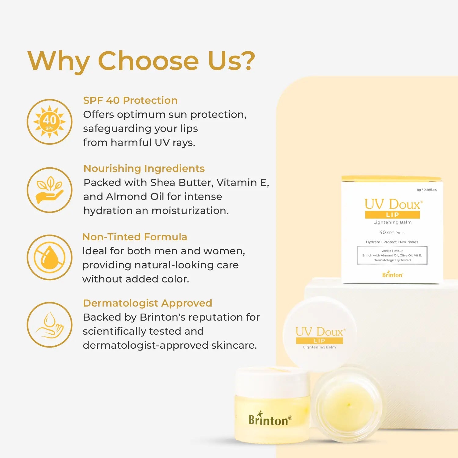 Brinton UV DOUX LIP LIGHTENING BALM 8g