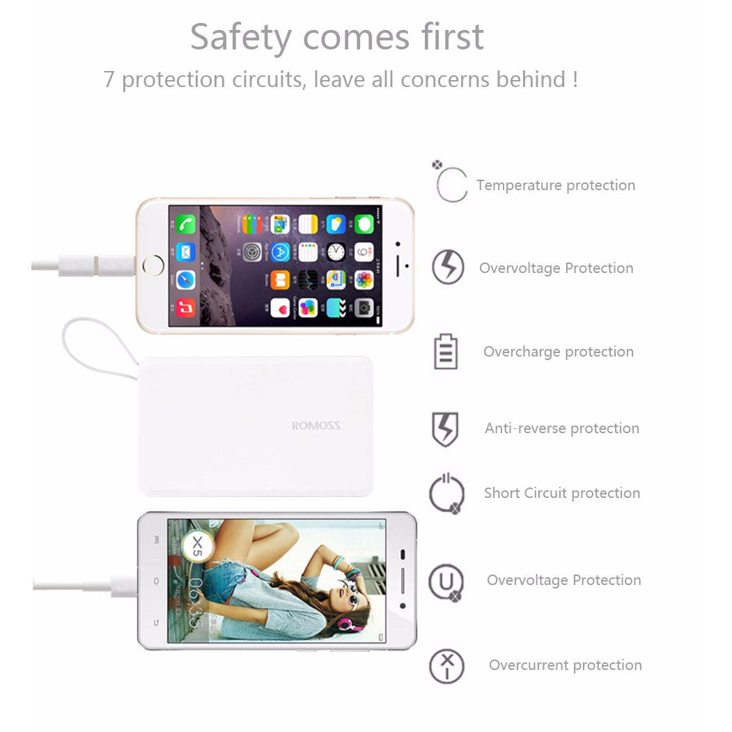 ROMOSS Q SERIES Powerbank 5000MAH WHT