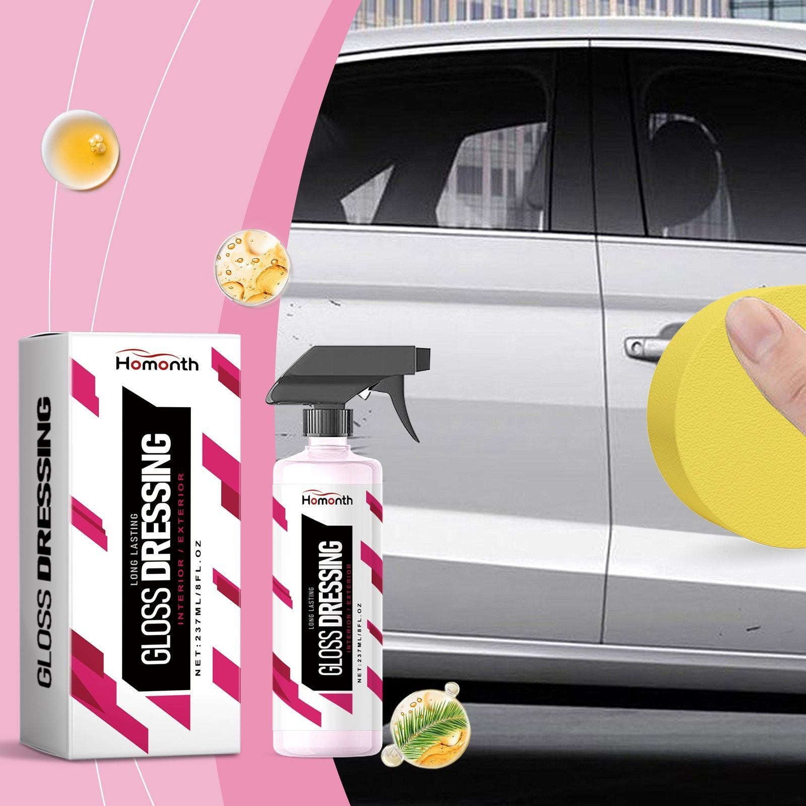 Car Maintenance Polish, Water-Repellent, Shine-Boosting, Easy Car Care Solution ,237ml