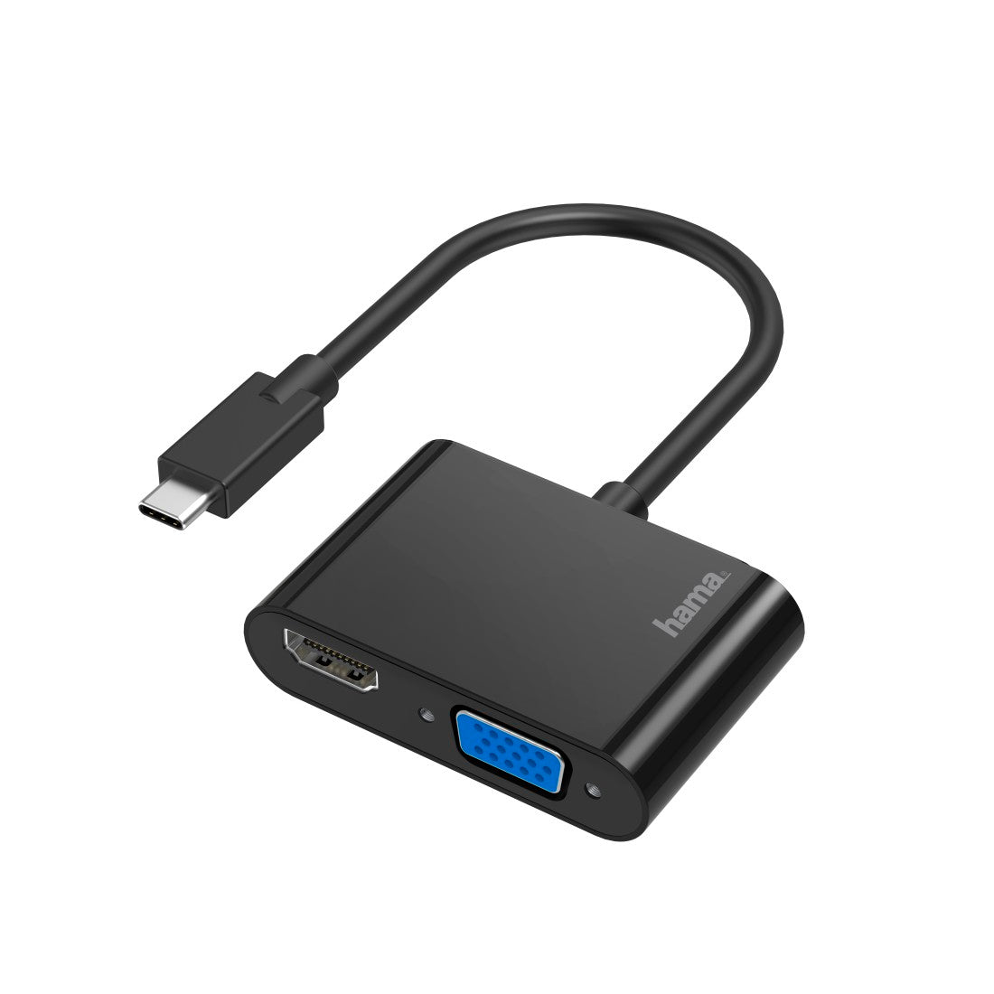 HAMA 200313 Video Adapter,2in1,USB-C Plug-VGA & HDMI™Socket,Ultra-HD 4K