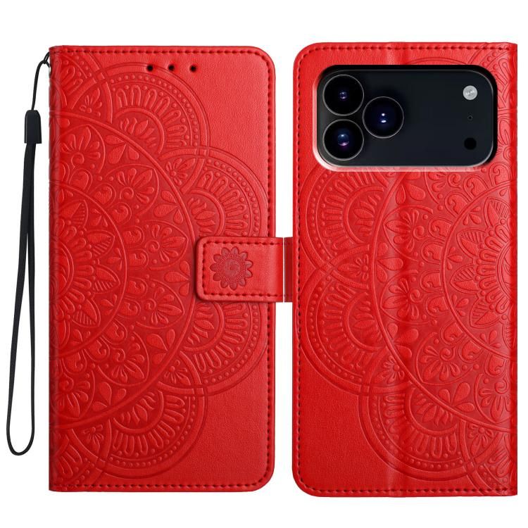 For iPhone 18 Pro Max / iPhone 17 Pro Max Flower Embossed Leather Phone Case