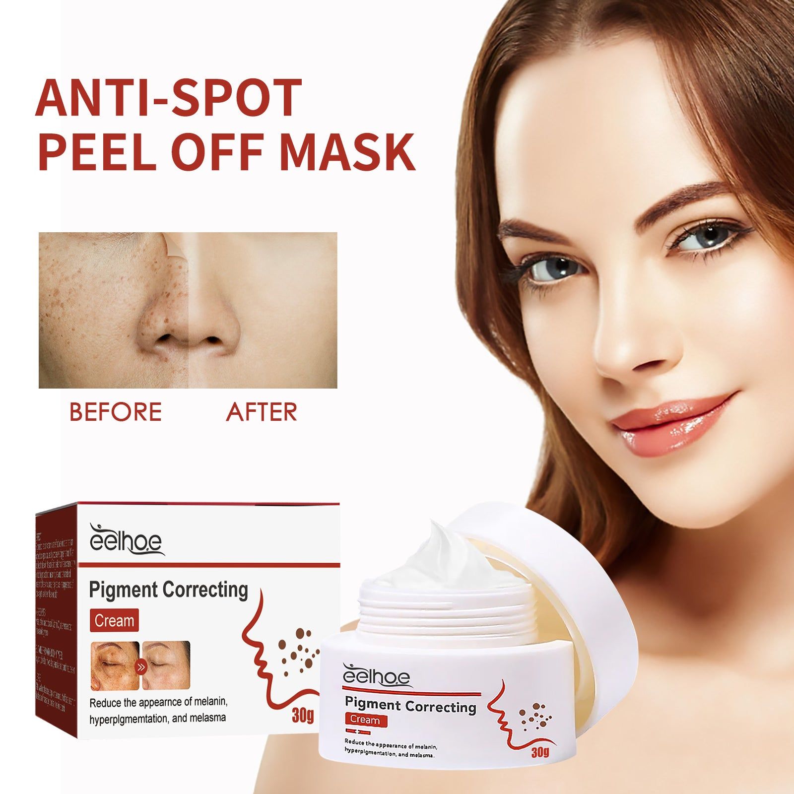 Brighten Skin Fade Dark Spots Melasma Cream, Hydrating, Gentle, Daily Care ,30g