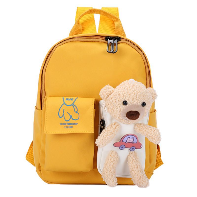 Bear School Bag Cartoon Animal Backpack Kindergarten Daypack Casual Laptop Backpack