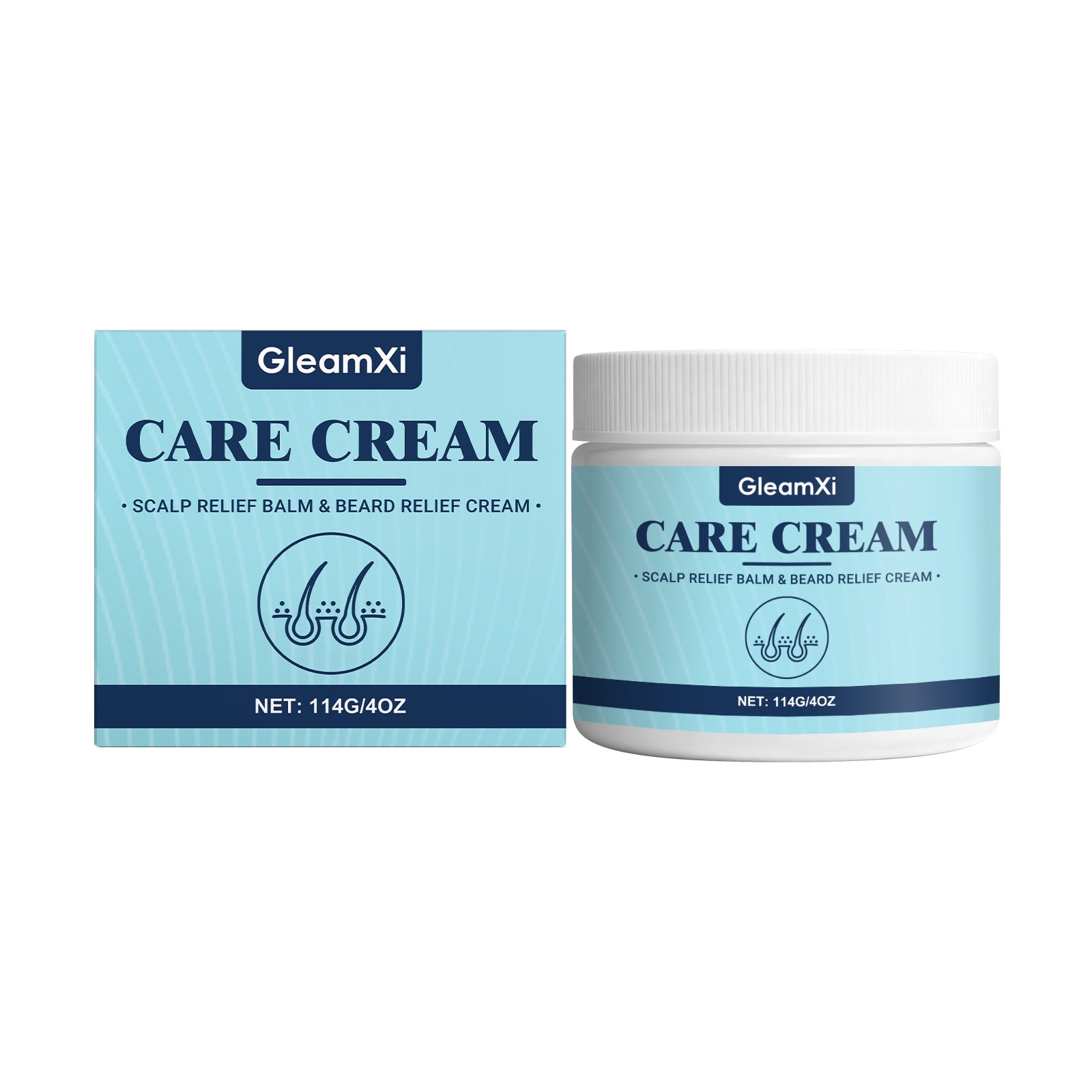 Beard Care Cream, Nourishing, Soothing, Promotes Growth, Gentle, Refreshing Texture ,114g