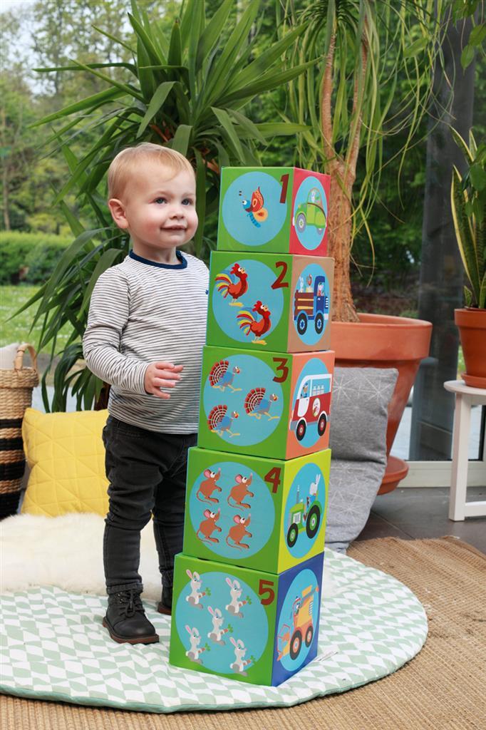 Stacking Tower Jumbo Farm 5 Pcs