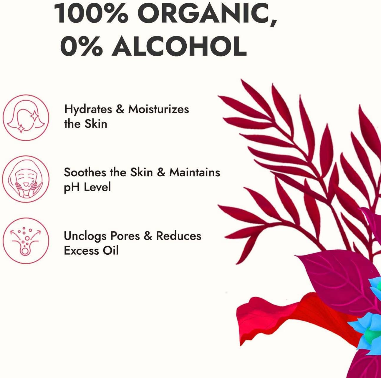 ماء الورد العضوي من كابيبا ورود دمشقية 200 مل