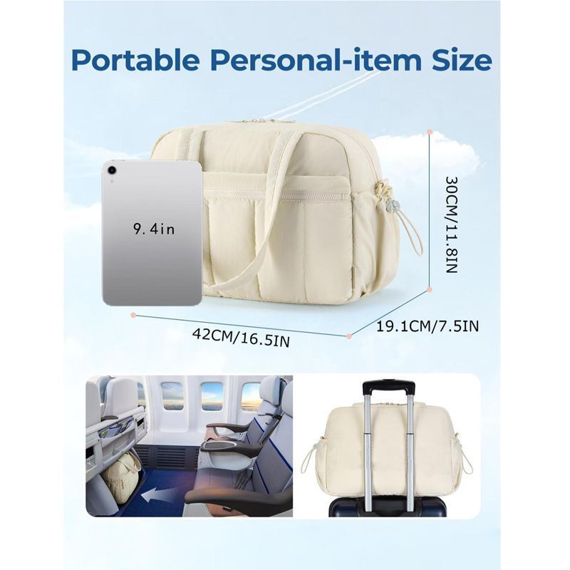 Women Duffle Bag Travel Weekender Carry On Bag Gym Tote with Wet Pocket