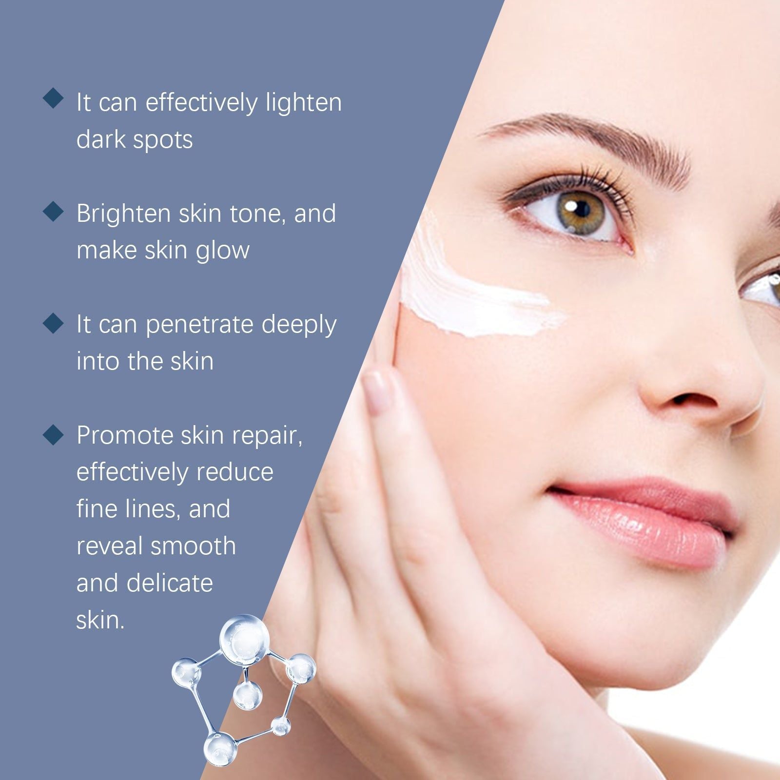 Fade Facial Spots Cream, Brighten Skin, Moisturize, Rejuvenate, Natural Glow ,20g