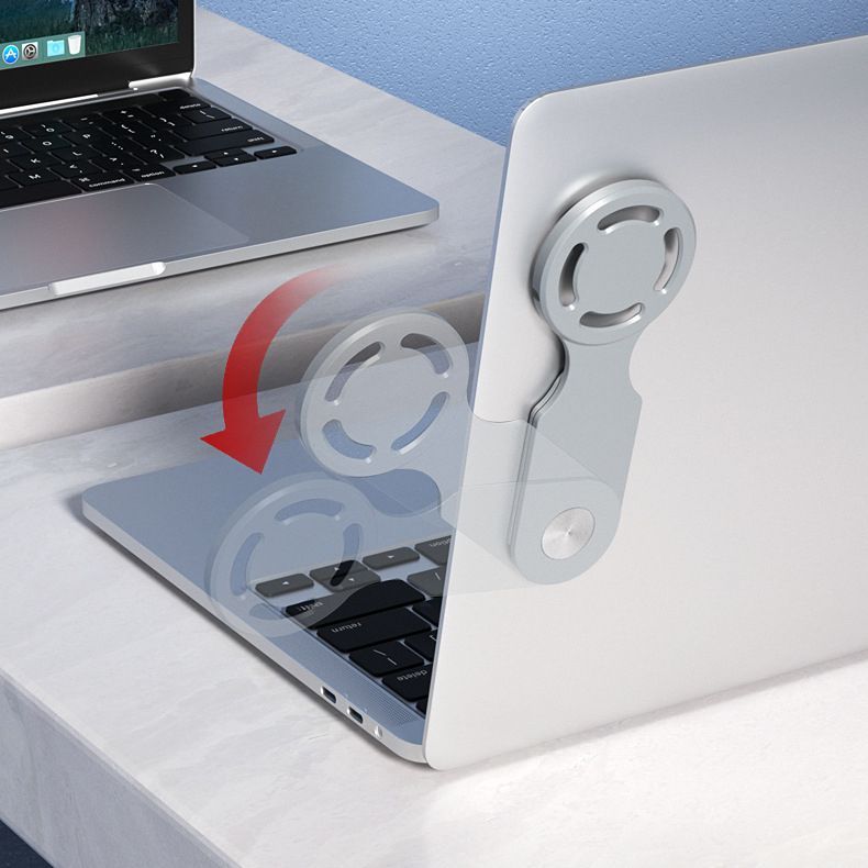 Side Screen Phone Mount Magnetic Laptop Phone Holder With Wireless Charging