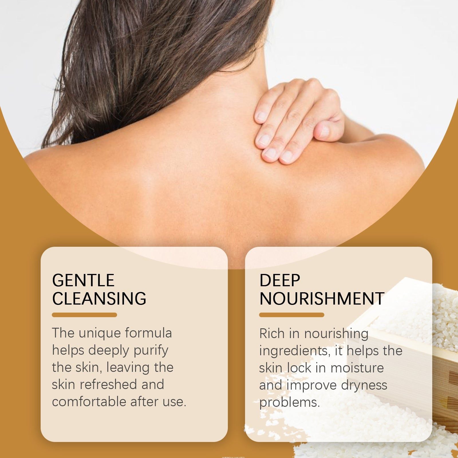 Body Cleansing Soap, Moisturizing, Refreshing, Deep Purify, Daily Skin Care ,100g