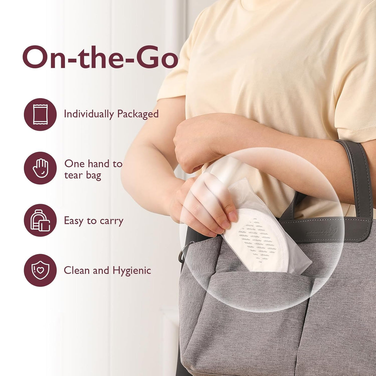 Momcozy Ultra-Thin Disposable Nursing Pads - 60 counts