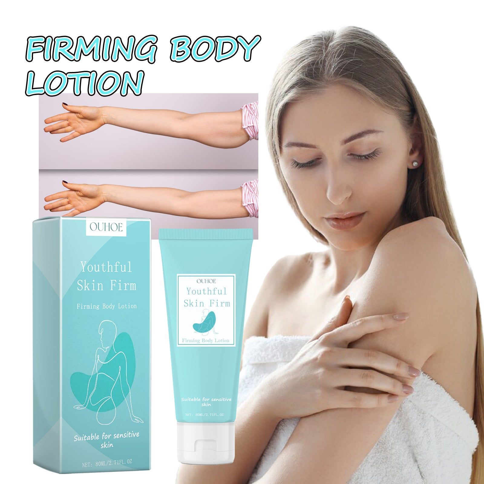 Moisturizing and Firming Body Lotion, Hydrating Skin, Anti-Aging, Smooth & Soft ,80ml