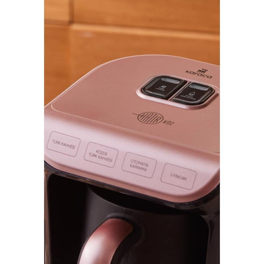 Karaca Hatir Kozde Turkish Coffee and Turkish Coffee Machine Rose with Plenty Of Foam With a Capacity of 5 Cups