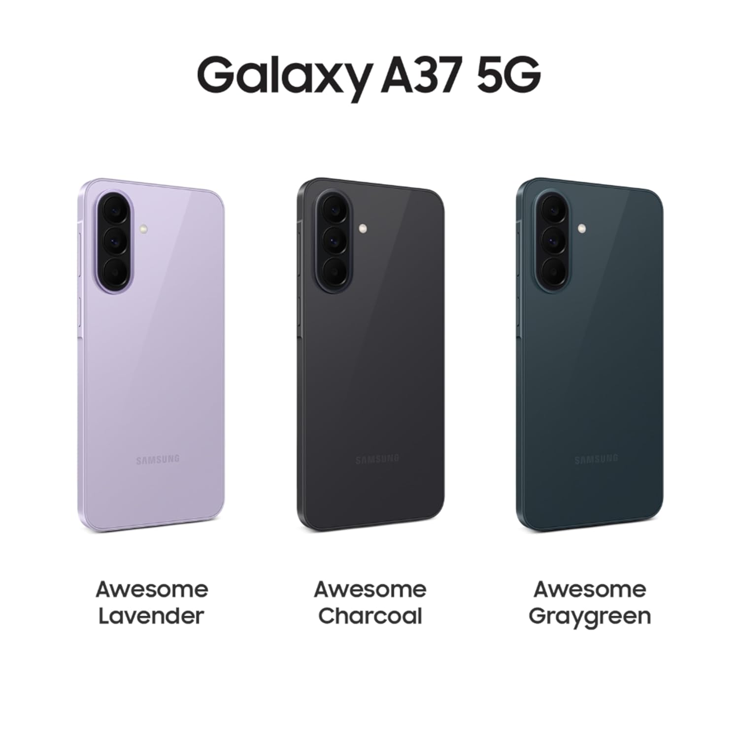 Samsung Galaxy A37 5G Smartphone, 6.7" FHD+ AMOLED 120Hz, Exynos 1480, 50MP Triple Camera, 5000mAh, IP68