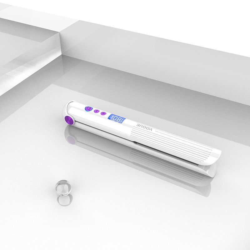 2 in 1 Smart Wireless Ceramic Flat Iron Heats Up Fast Hair Straightener And Curler