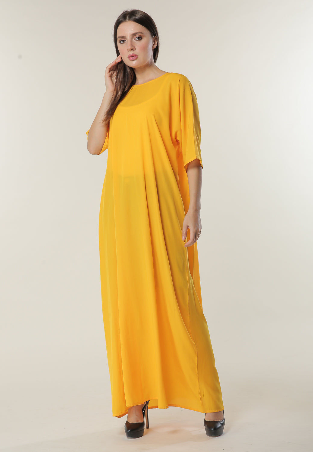 MOiSTREET Yellow Under Abaya