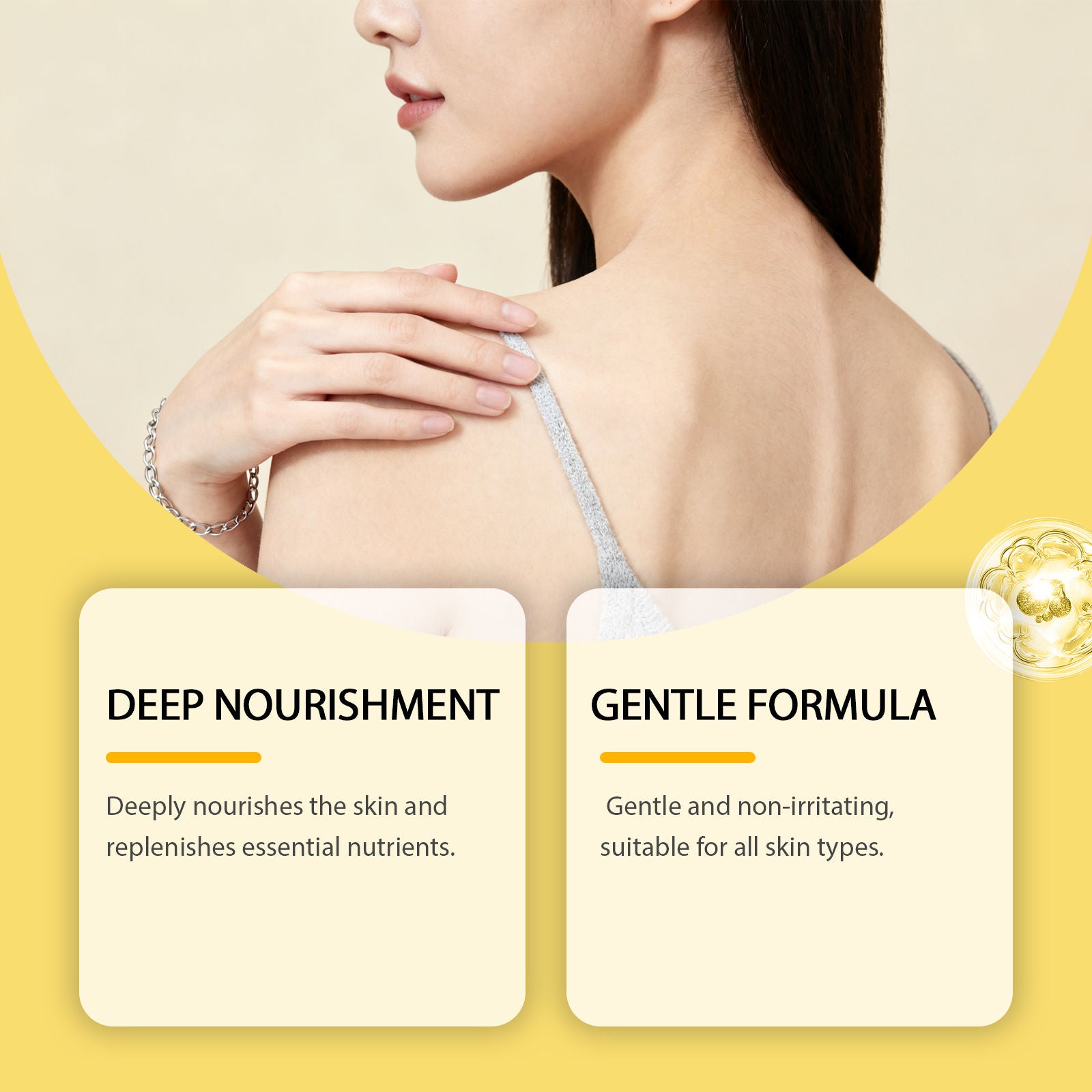 Body Essential Oil, Deep Nourishing Moisturizer, Natural Skin Care, Gentle & Non-Irritating ,100ml
