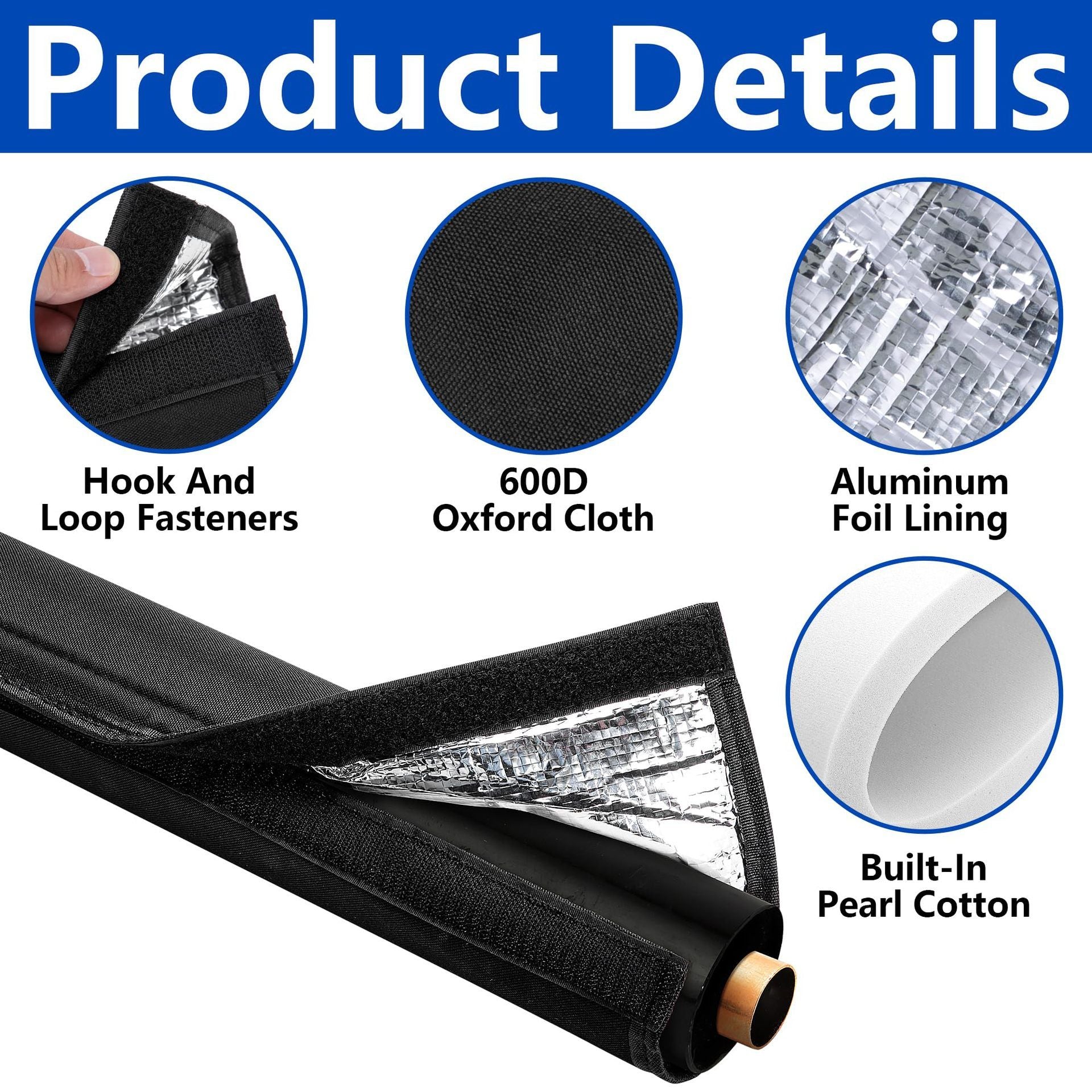 3 Layer HVAC Copper Pipe Insulation Sleeve Flexible Copper Insulation Sleeve for Central Air Conditioning