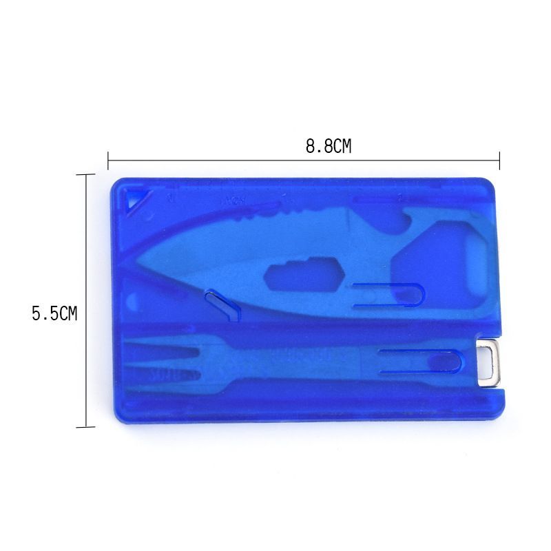 2pcs Mini Cutlery Set Portable Multifunction Tools Outdoor Cutlery Set Tool Card