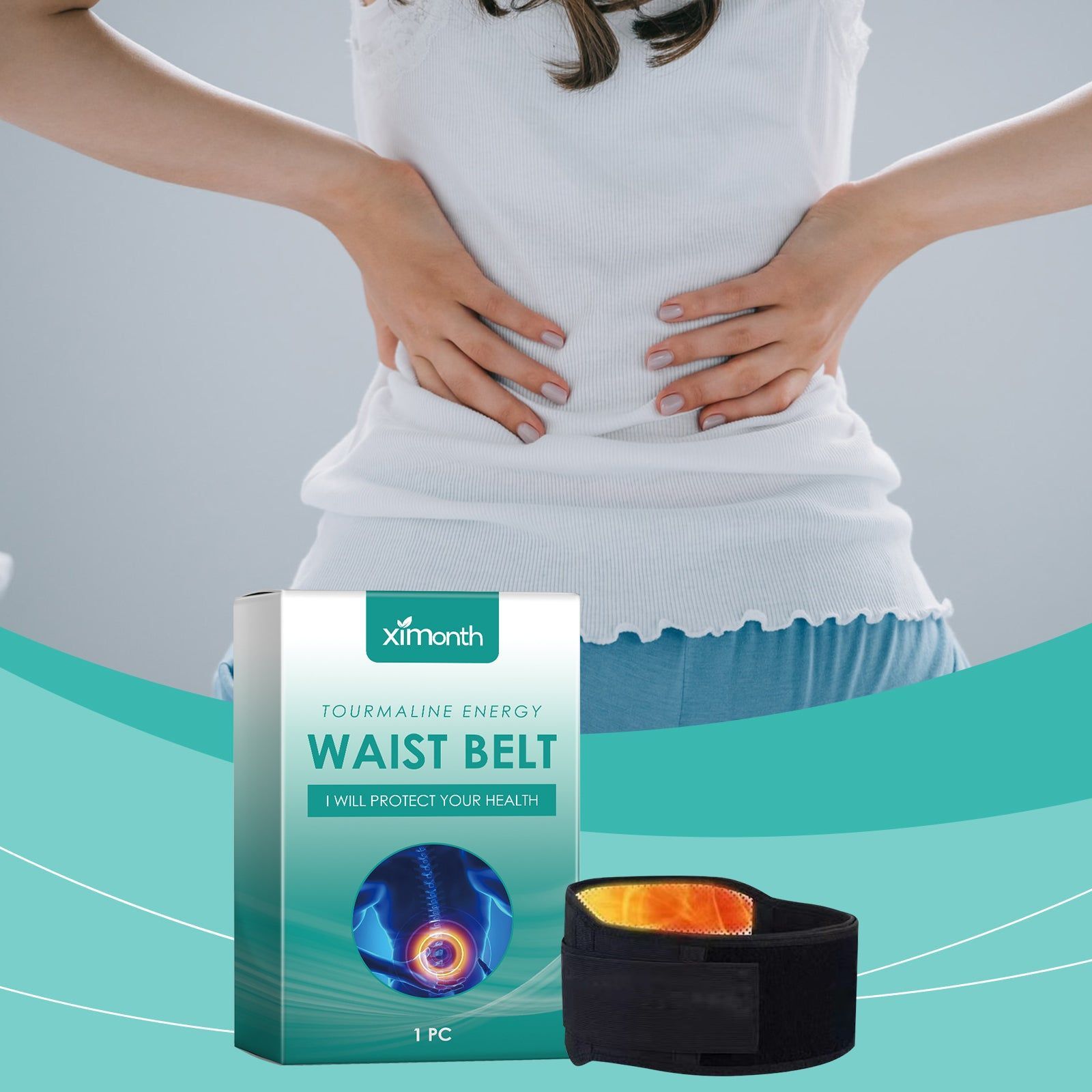 Body Care Belt, Warmth & Cold Relief, Long-Lasting Vitality, Gentle Waist Heating ,1pcs