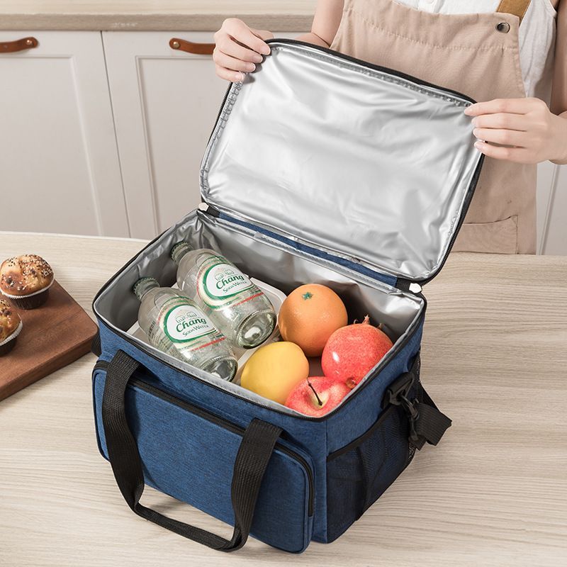 5L Insulated Cooler Bag Waterproof Thermal Lunch Tote with Shoulder Strap for Travel and Camping