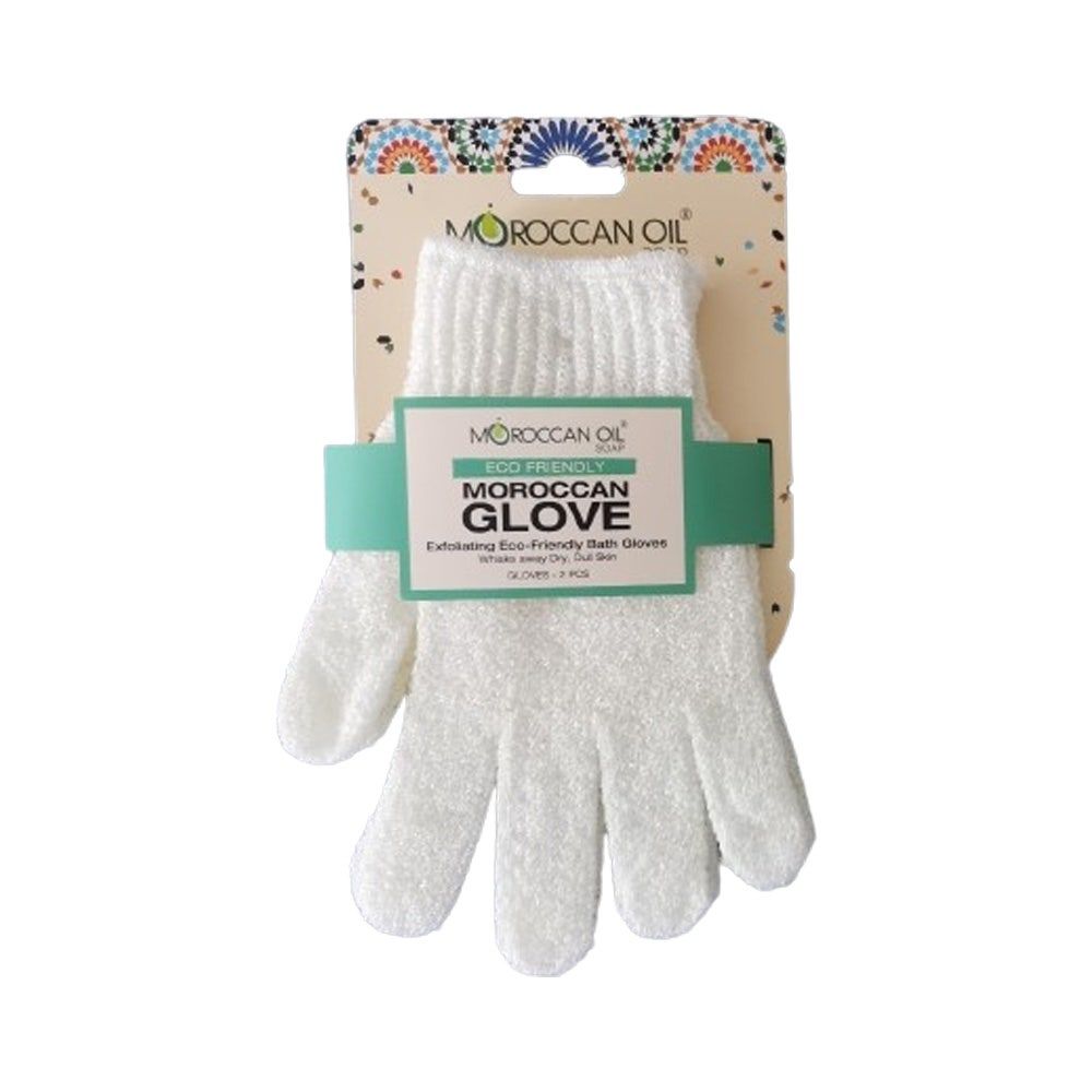 Moroccan Oil Exfoliating Eco Friendly Bath Gloves, 1 Pair