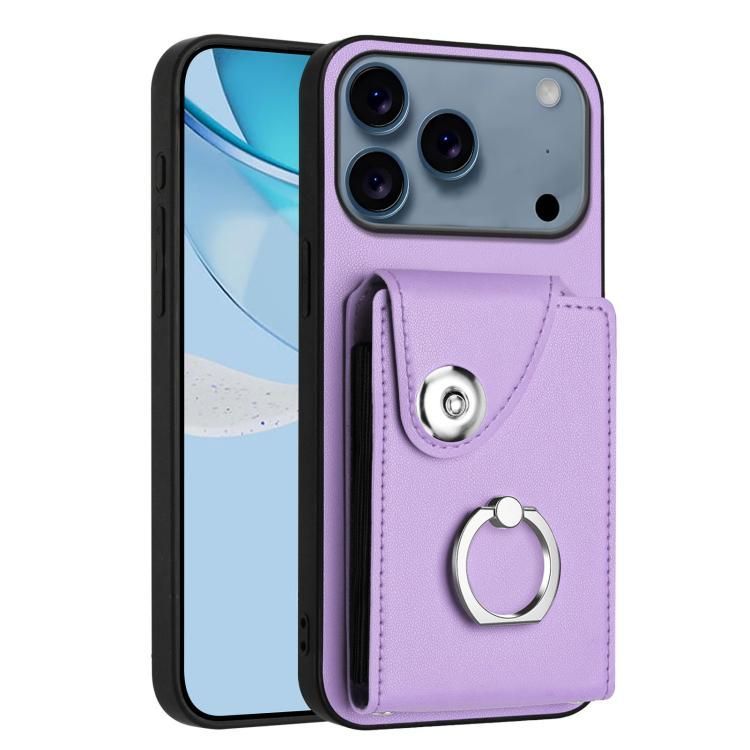 For iPhone 18 Pro Max / iPhone 17 Pro Max Organ Card Bag Ring Holder Phone Case