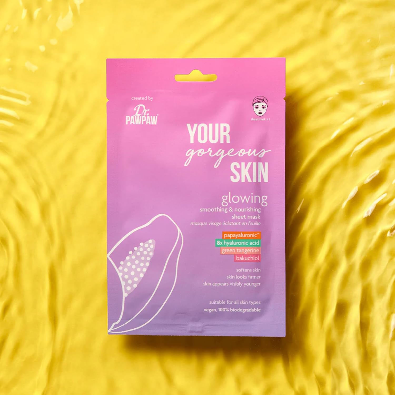 Dr Pawpaw Glowing Sheet Mask 25 Ml