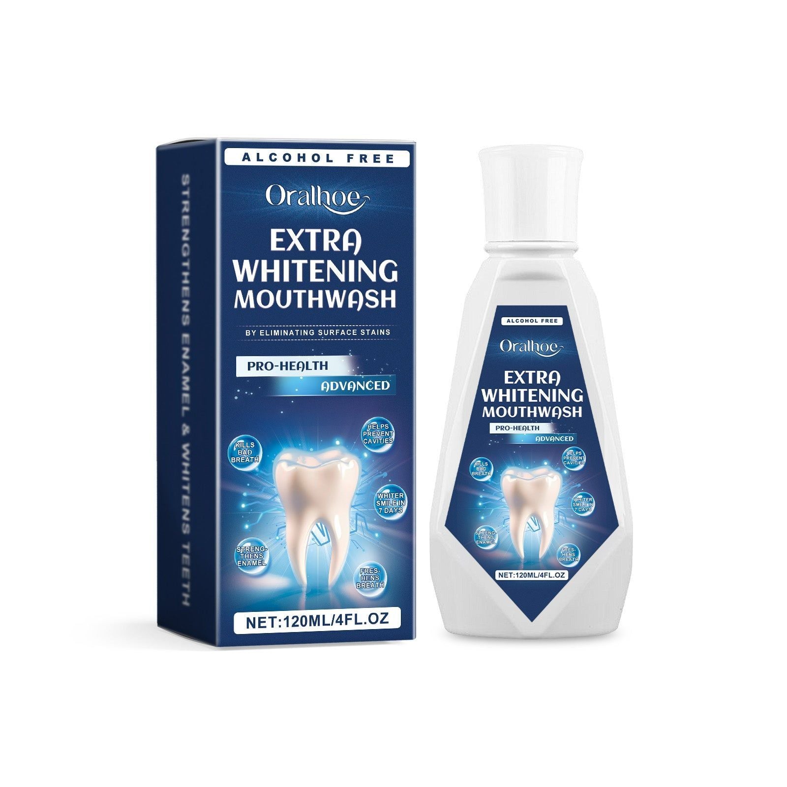 Daily Dental Care Mouthwash, Fresh Mint, Enamel Strengthening, Stain Removal ,120ml