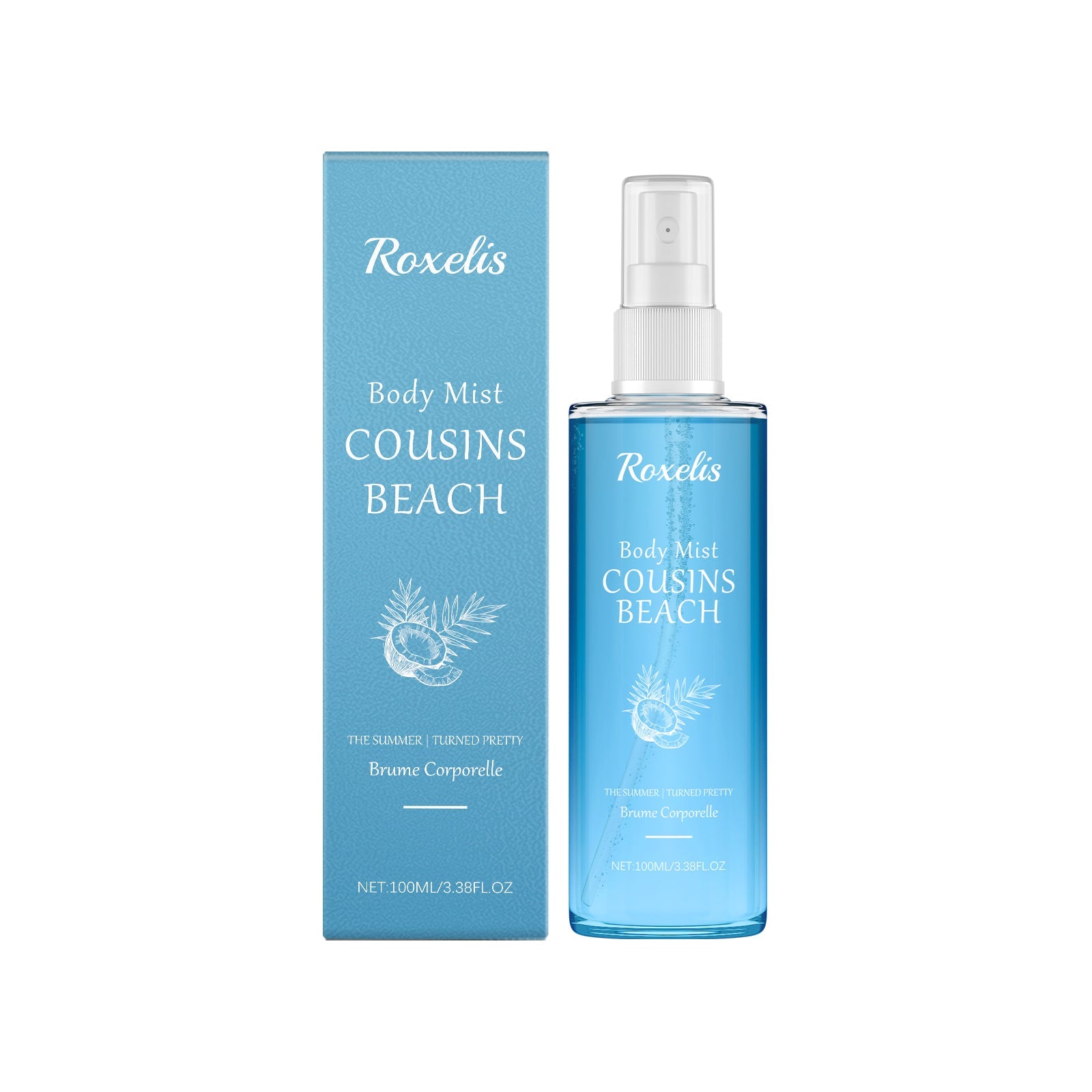 Coconut Almond Perfume Spray, Long-Lasting, Elegant, Fresh, Portable ,100ml