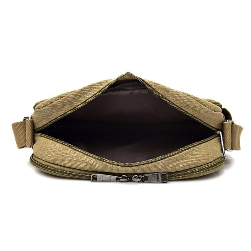 Multifunction Canvas Shoulder Men Bag Crossbody Handbag Vintage Messenger Bag