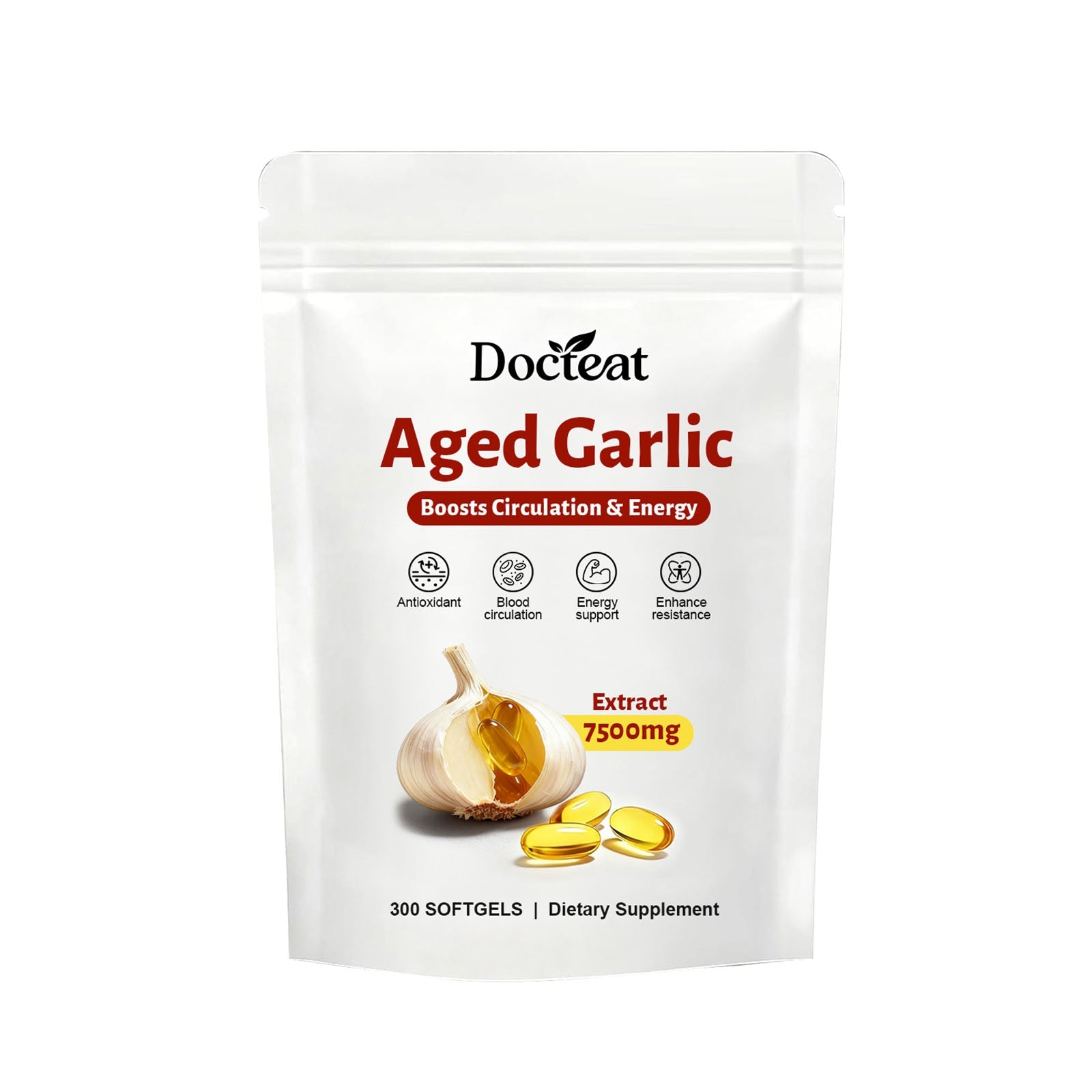 Boost Your Body Care with Garlic Extract Soft Capsules, Immune & Heart Support ,300 softgels