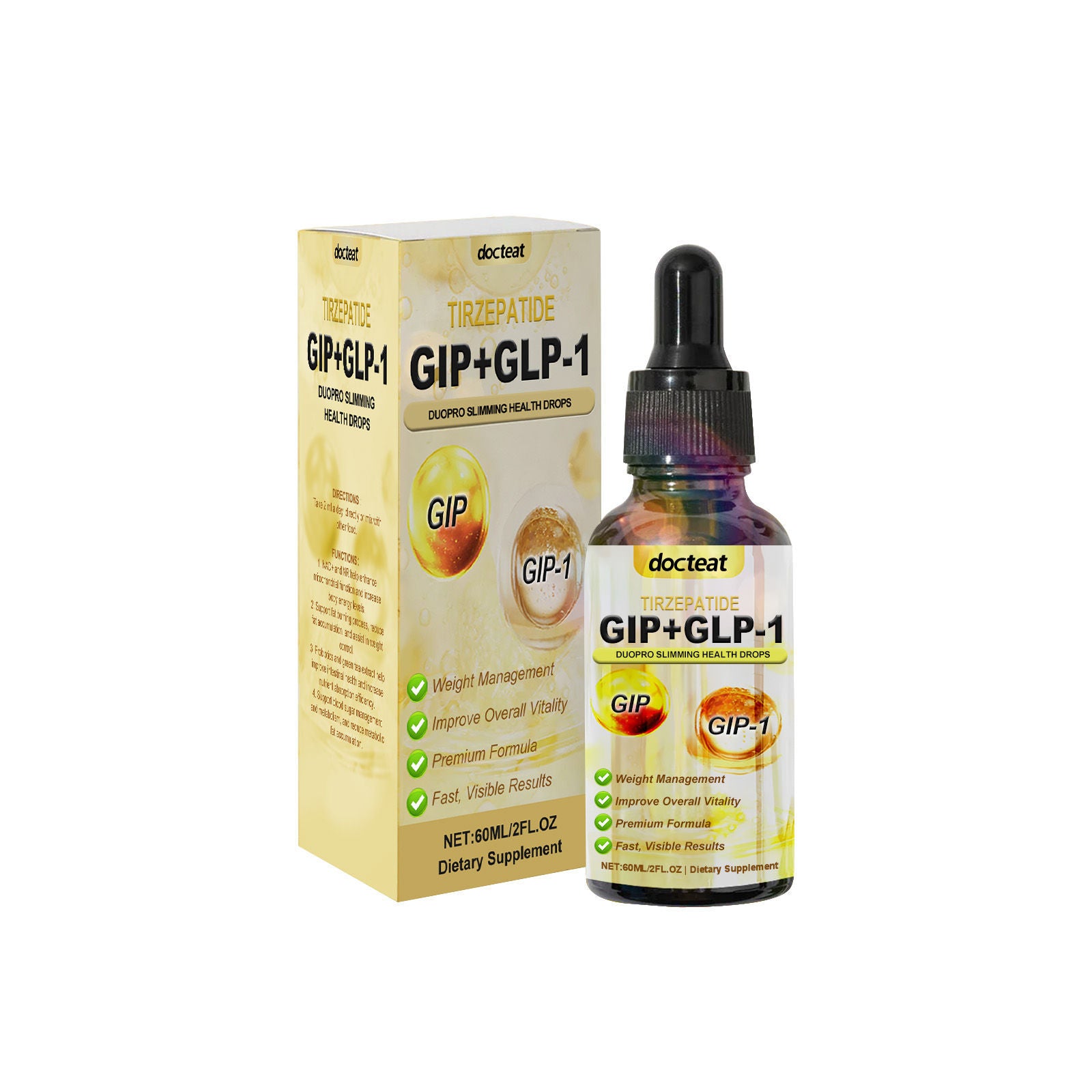 Boost Your Body Care with GLP-1 Drops, Support Digestive Health & Energy ,60ml
