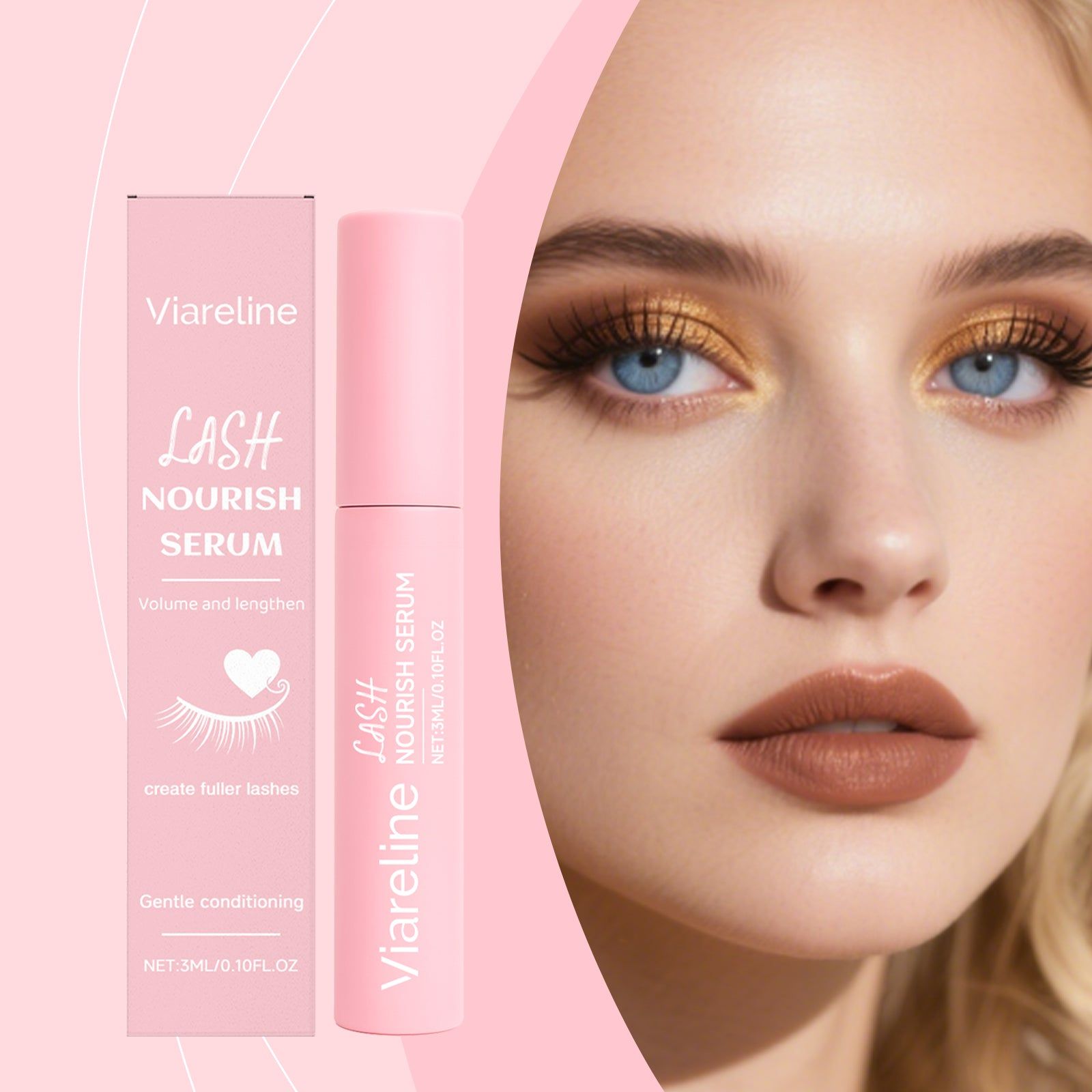 Mascara Nourishes, Curl, Lengthen, Natural Luster, Non-Sticky, Lash Care ,3ml