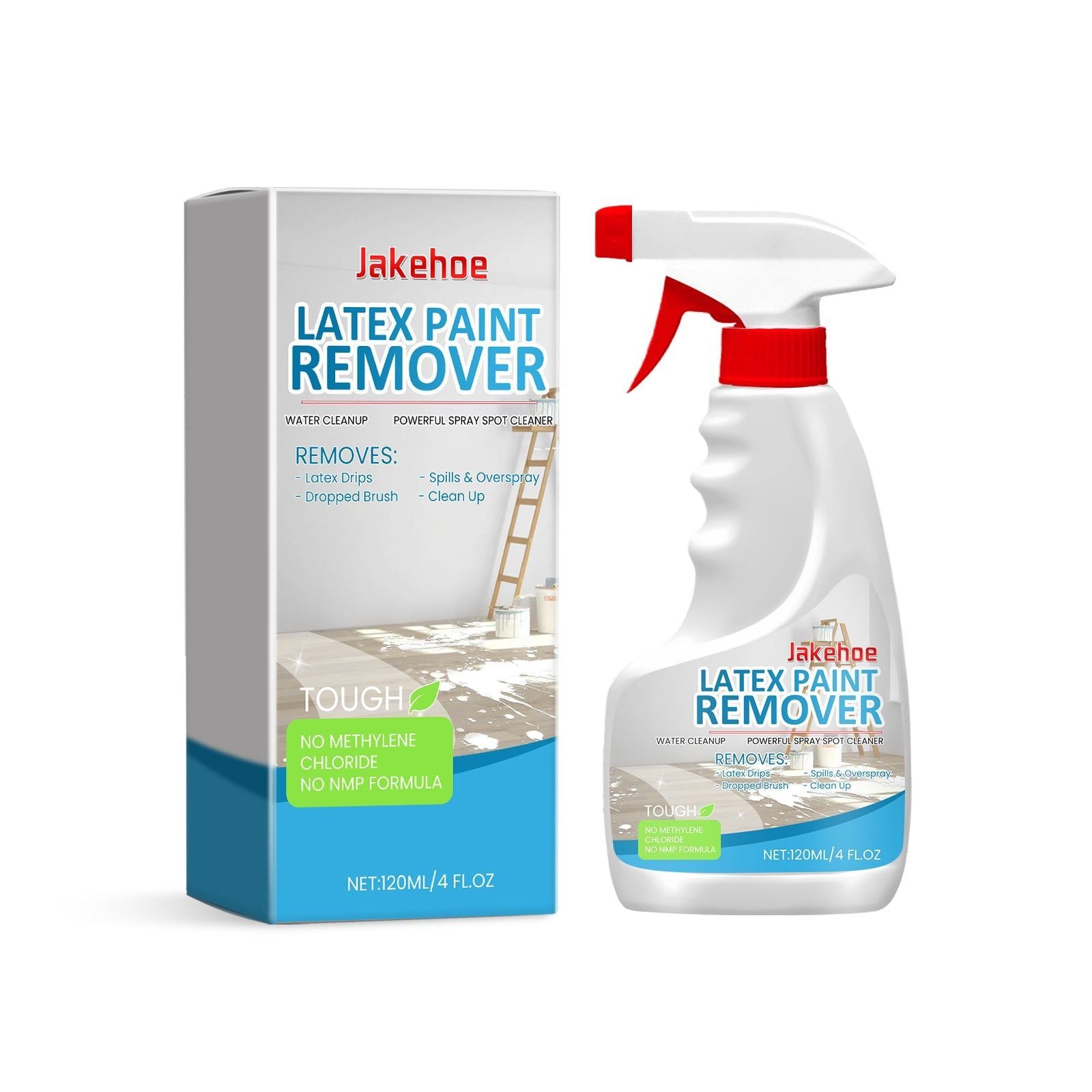 Effective Latex Paint Remover Cleaner, Eco-Friendly Household Decontamination Solution ,120ml