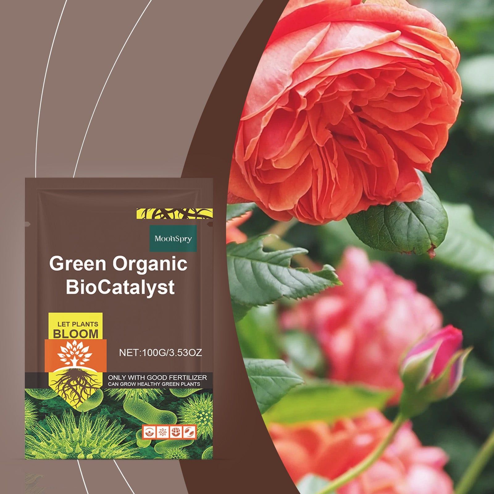 Boost Plant Nutrients Organic Biocatalyst, Soil Fertility, Healthy Growth, Easy Use ,100g