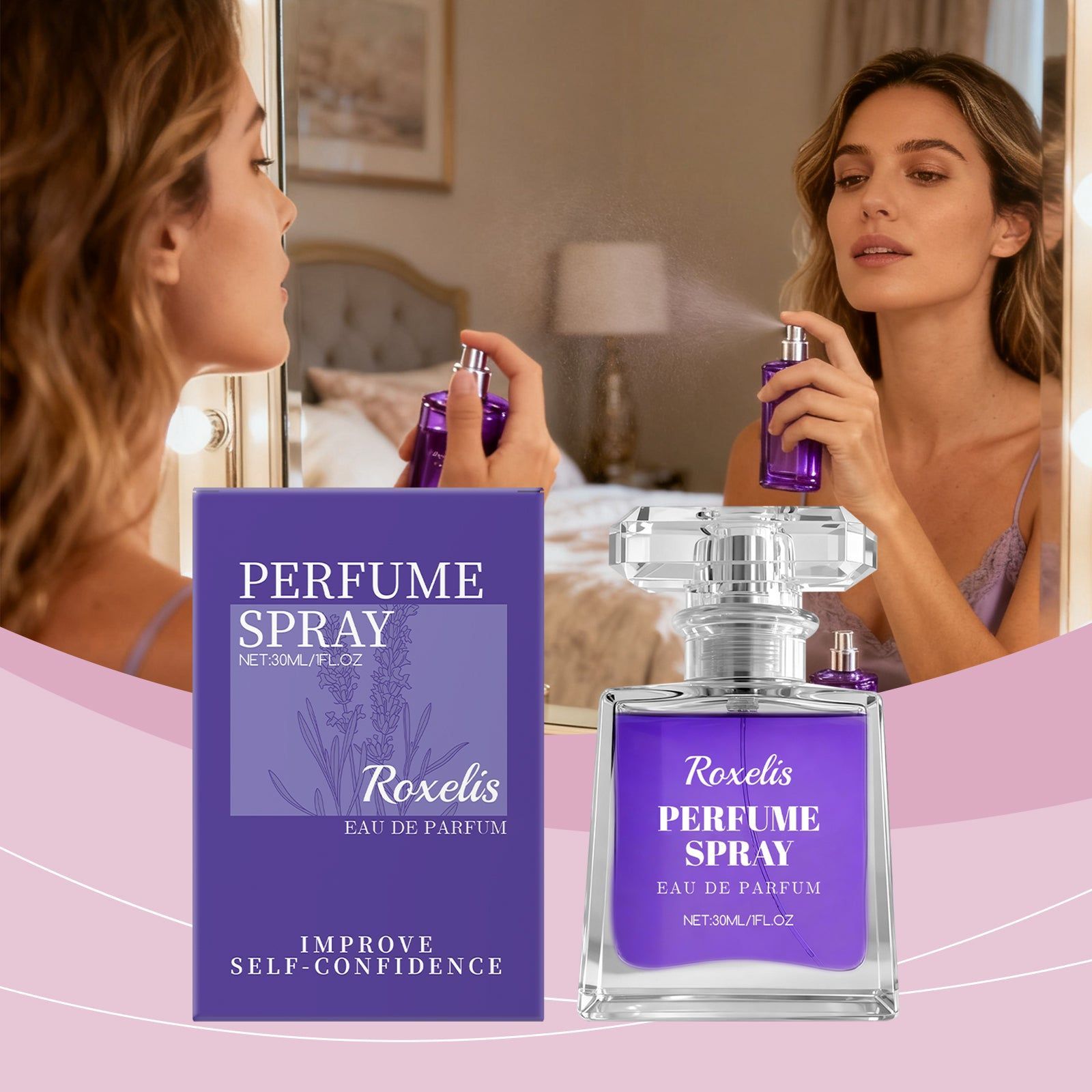 Charm Lavender Perfume, Natural and Fresh, Long-Lasting, Elegant, Portable ,30ml
