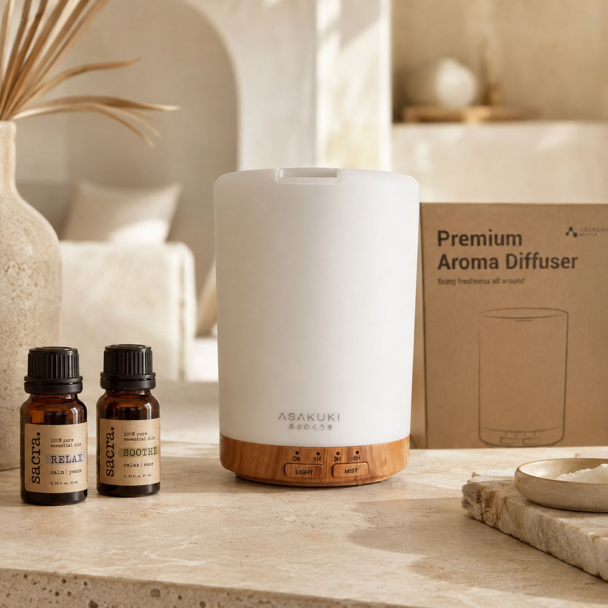Premium 300ml Essential Oil Aroma Diffuser