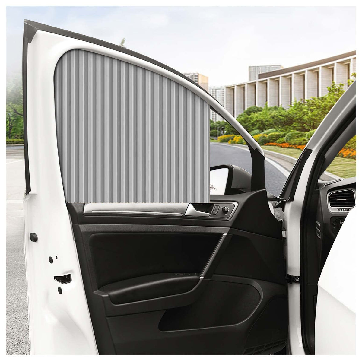 4pcs Car Side Window Sun Shades Blinds Universal Magnetic Privacy Curtains