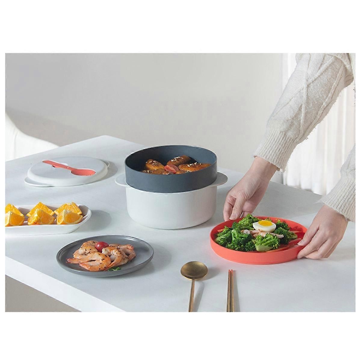 Microwave Cookware Steamer, Kitchen Vegetables Steaming Container