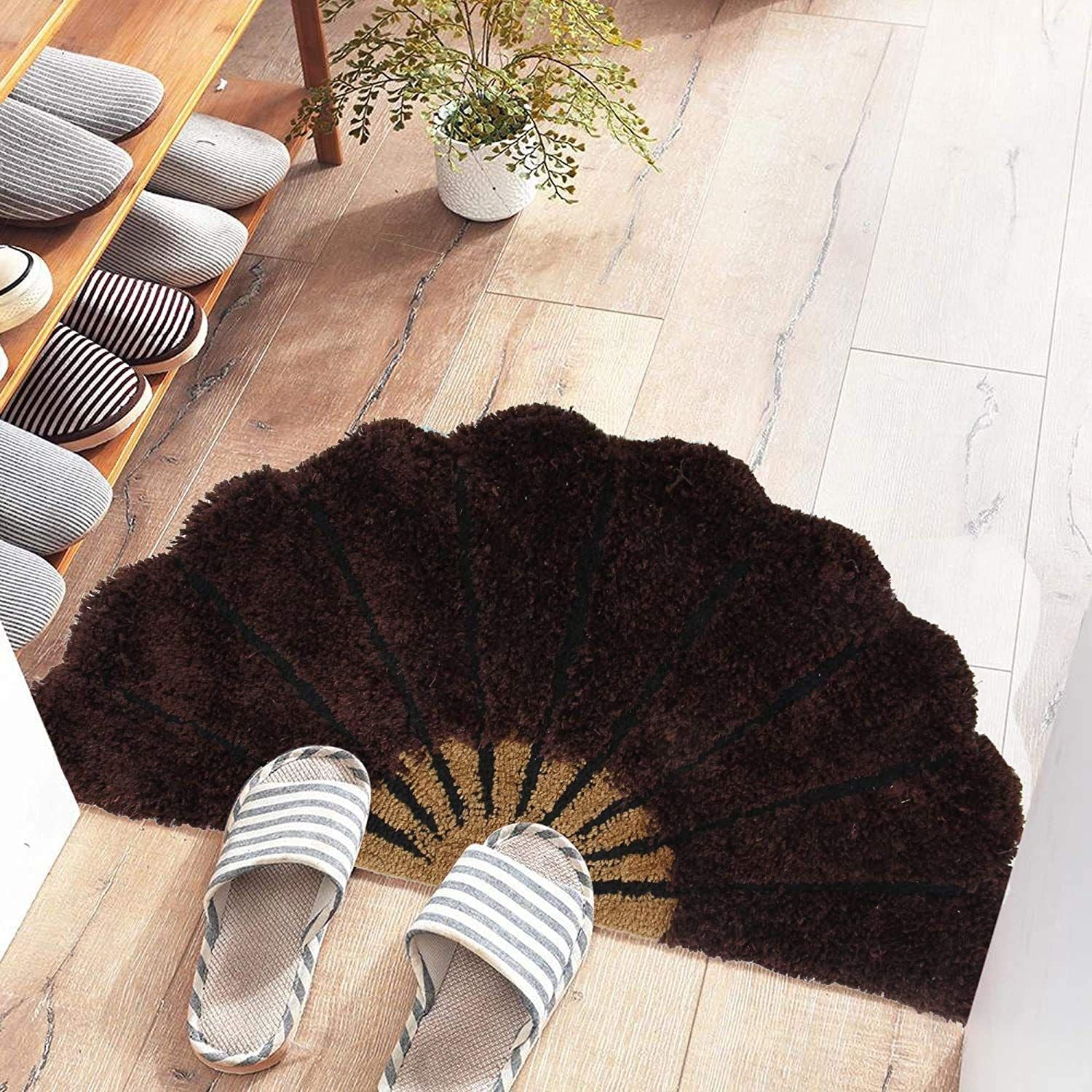 AIESY ® 5D Designer Half Sunflower Micro-Poly Door Mat