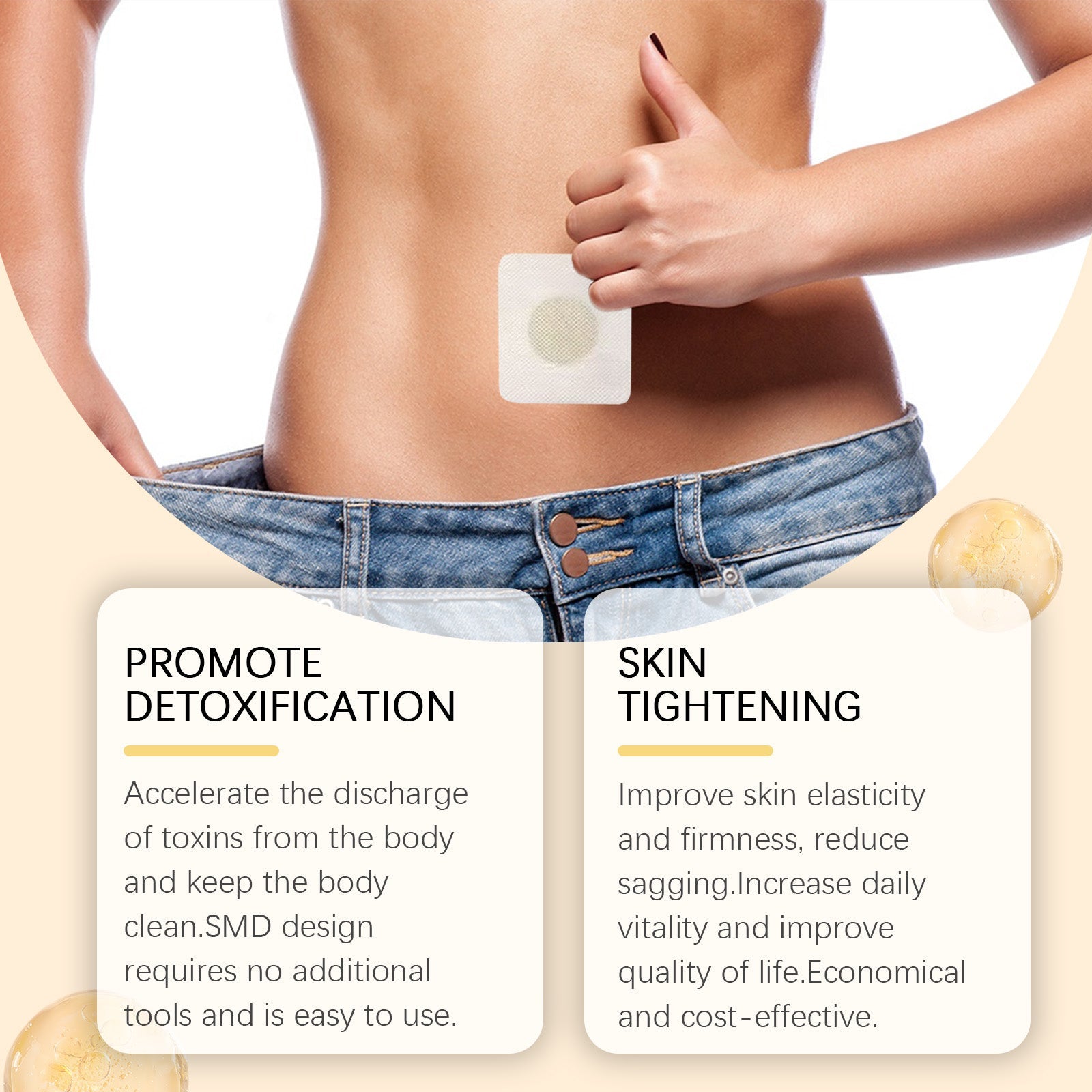 Bee Venom Slimming Patch, Body Shaping, Fat Burner, Skin Firming, Detox, Easy to Use ,10 pieces