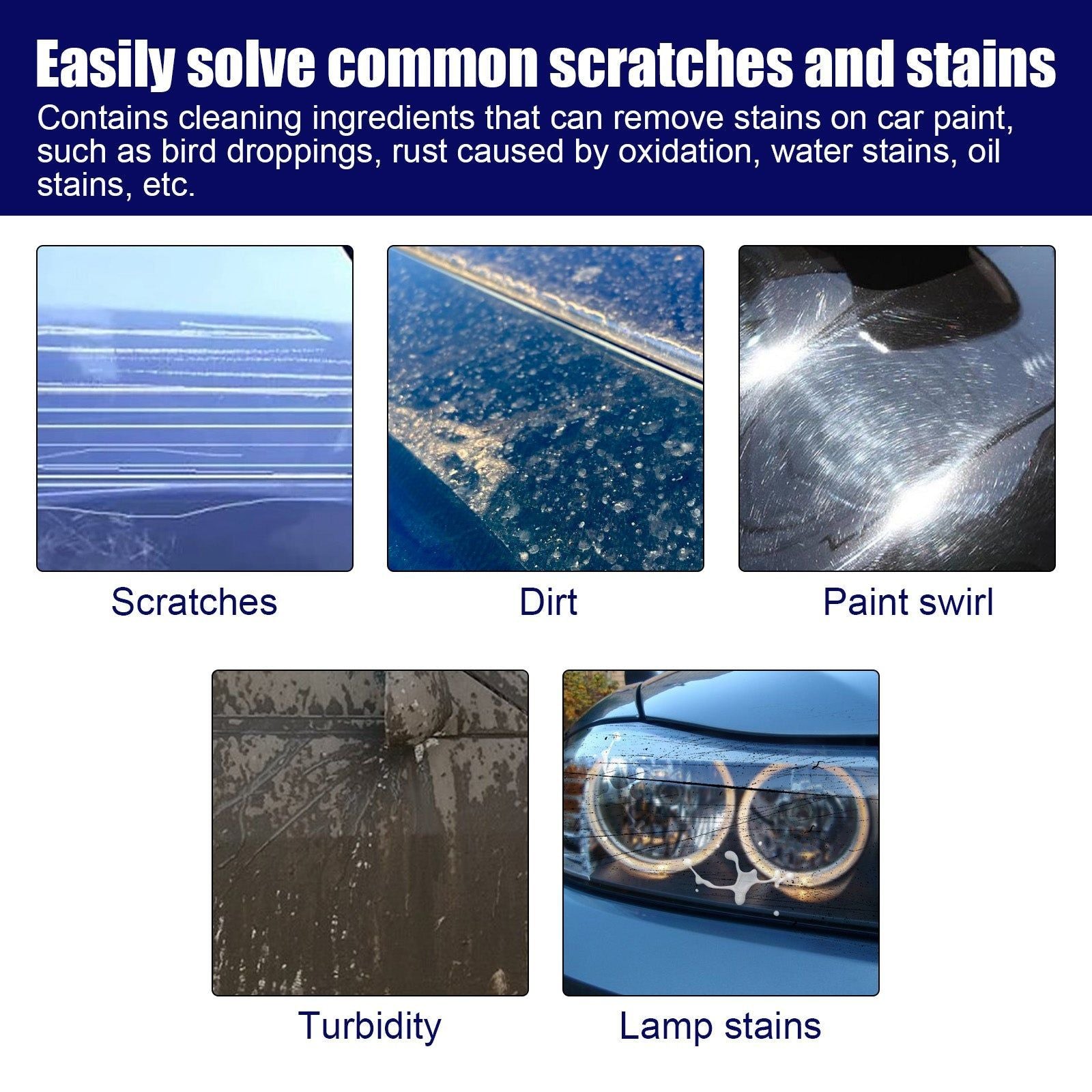 Car Scratch Remover, Paint Maintenance and Renovation, Brightening, Long-lasting Repair ,1set