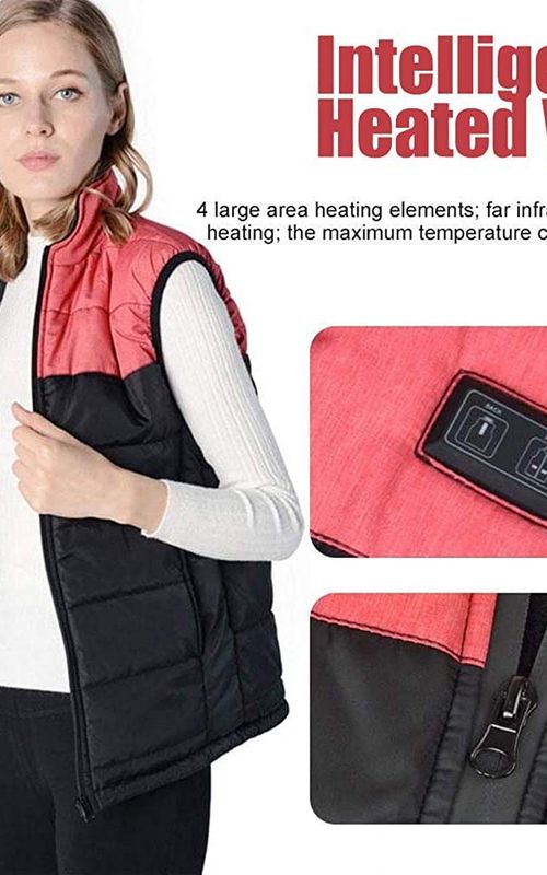 Electric Heated Vest Thermal Gilet Winter Waistcoat Warm Jacket For Outdoor Activities
