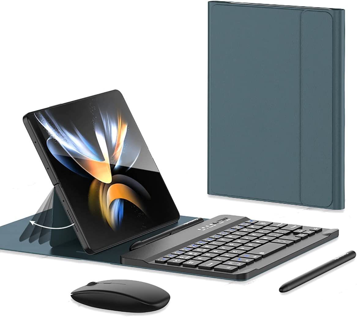 Phone Case Wireless Keyboard Mouse Capacitive Pen For Samsung Galaxy Z Fold 4