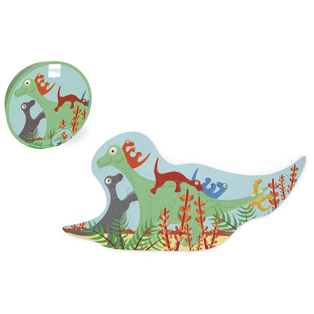 Dino Contour Puzzle 30 Pcs