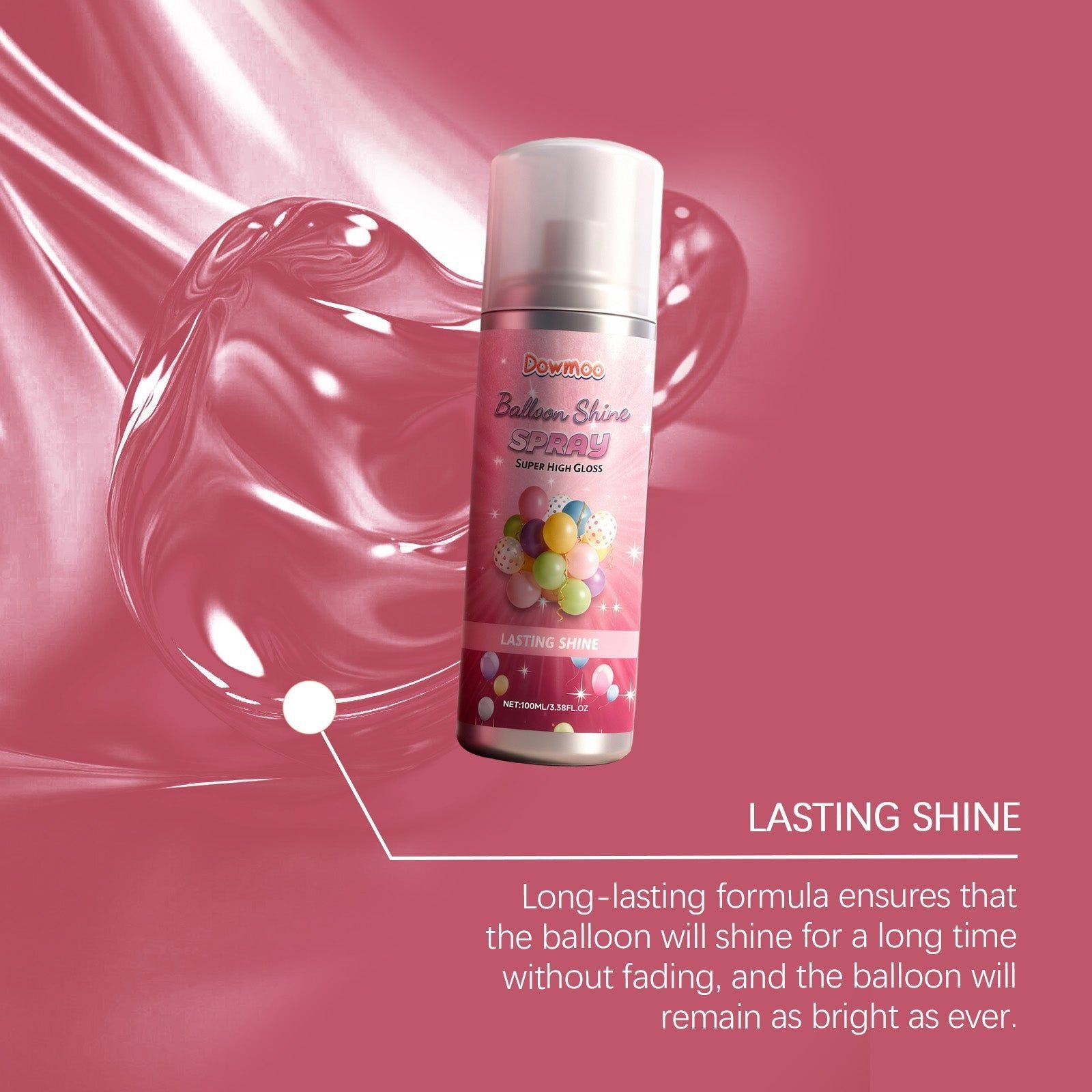 Brighten Balloons Instantly, Anti-Oxidation Sparkling Spray, Perfect for Festive Decorations ,100ml