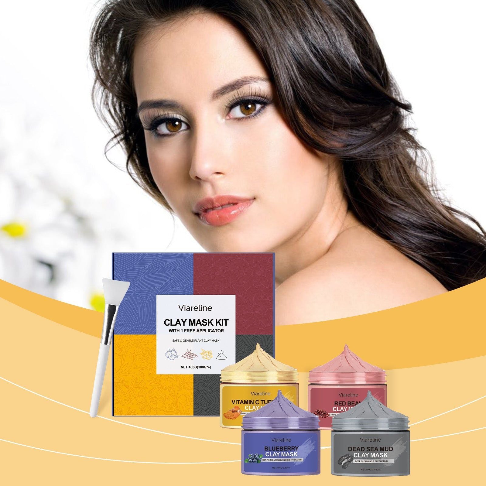 Deep Cleansing Mask Set, Hydrating, Pore Purifying, Spa-Quality Facial Mask ,1set