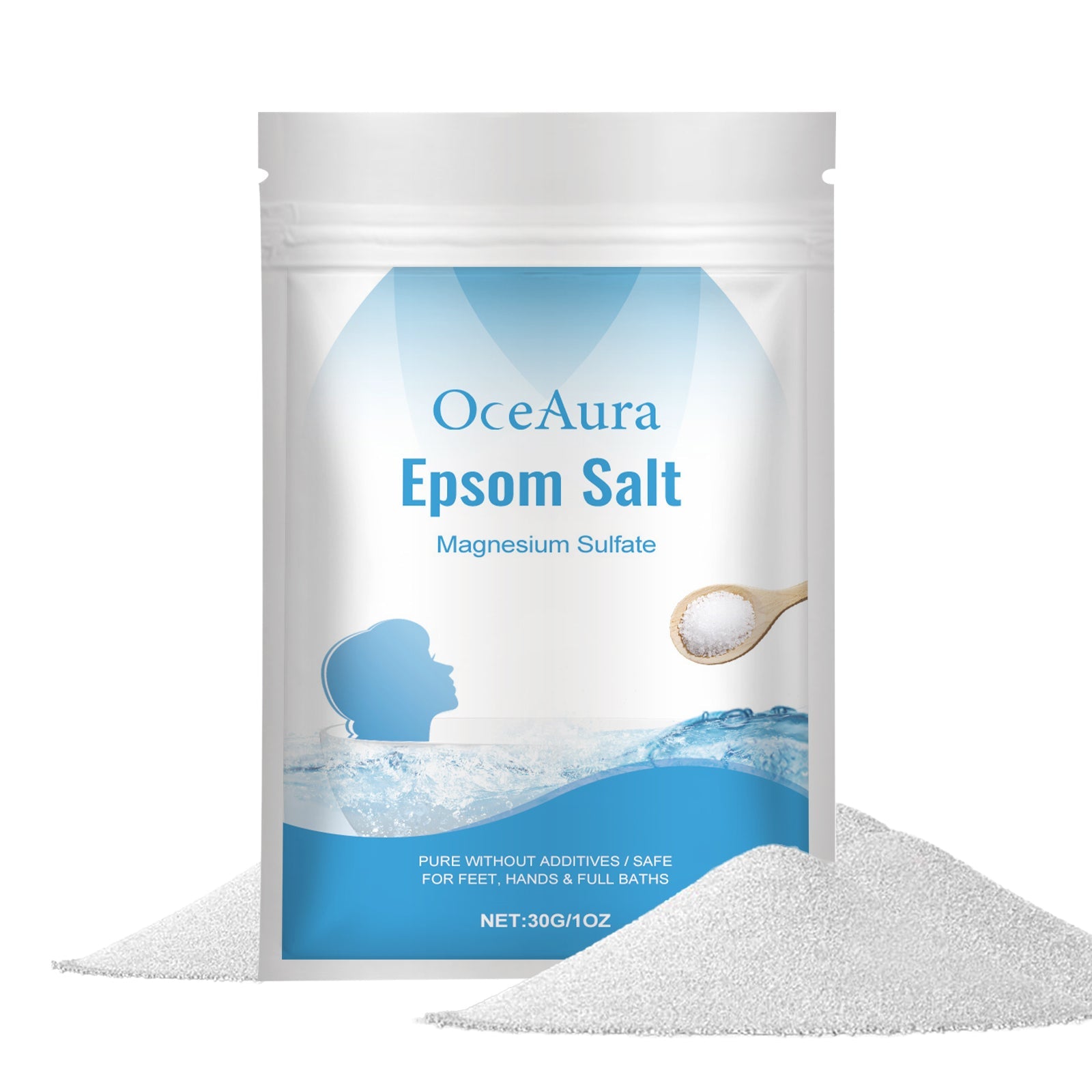 Body Bath Salt, Natural Body Cleansing, Moisturizing, Relaxing, Rejuvenating ,30g